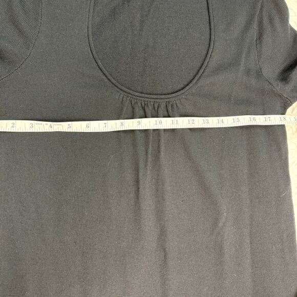 Lilly Pulitzer Connie Merino Wool Sweater Dress Black Size M Long Sleeve Classic - Picture 4 of 16